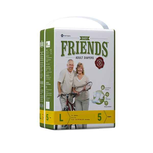 Friends Easy Adult Diapers (L) 5's - Unisex