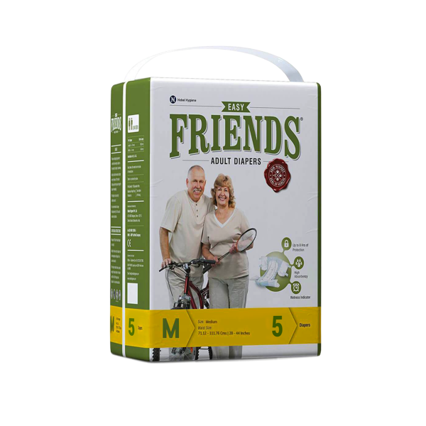 Friends Easy Adult Diapers (M) 5's - Unisex