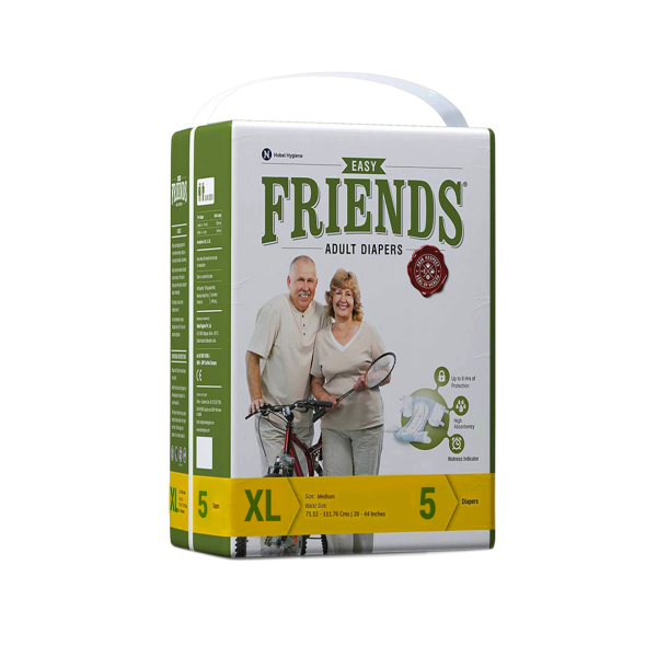 Friends Easy Adult Diapers (XL) 5's - Unisex