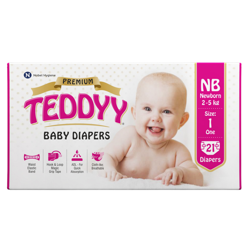 TEDDYY Premium Baby Diapers - Small 10's